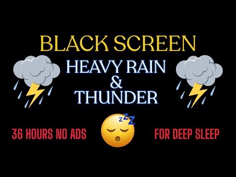 Powerful Night Rain & Distant Thunder — Deep Sleep Sounds for Total Relaxation