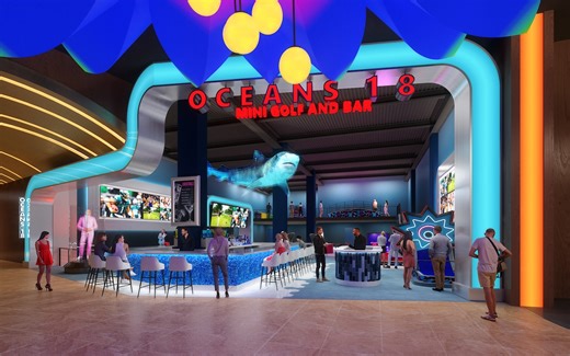 Jersey Shore casino mini-golf bar will have a 12-foot shark hologram floating above you