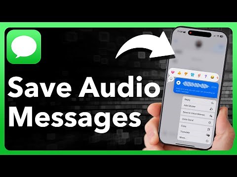 How To Save Audio Messages On iPhone