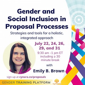 Gender Equality and Social Inclusion (GESI) in Proposal Processes - an Online Training Workshop — Cynara