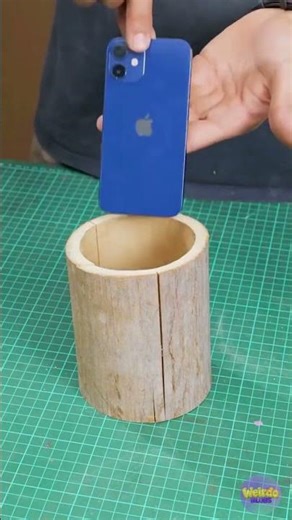 Simple WOOD Phone Holder?! 😱📱🌳 EASY DIY Build