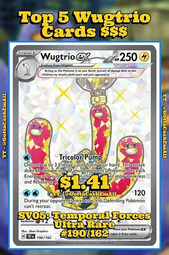 Top 5 Rarest Wugtrio Pokémon Cards! #pokemon #pokemoncards #pokémon #tcg #pokemontcg #top5