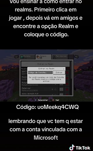 Como Entrar no Realms do Minecraft: Passo a Passo