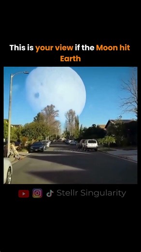 Your View If The Moon Hit Earth