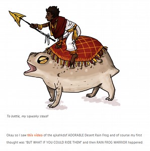 To Battle, My Squeaky Steed! | Desert Rain Frog / A Very Angry Frog