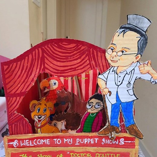 How to make a puppet theater | Doctor Dolittle Puppetry | Puppet Show Model Full video in my channel