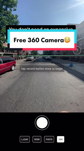 Here’s an iPhone trick to unlock a new camera mode on your phone🤩 #360camera #360photo #iphonetrick #polycam