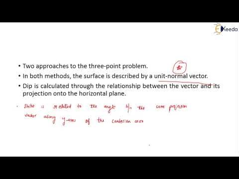 Three Point Problems to Determine Attitude of the Strata - Structural Geology and Stratigraphy