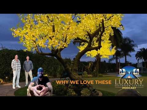 Luxury Outdoor Lighting: The Magic of Hyper-Realistic Illuminated Trees