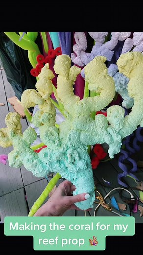 DIY Coral Reef Prop: Making Underwater Decor with Spray Foam