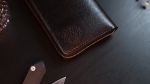 Leather Skull Chain Wallet With Zipper – Biker Gothic Zip Around Wallet – Speak No Evil – Handmade Personalized Gift for Men - Etsy