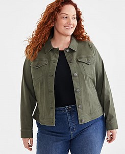 Style & Co Plus Size Denim Jacket, Created for Macy's - Macy's