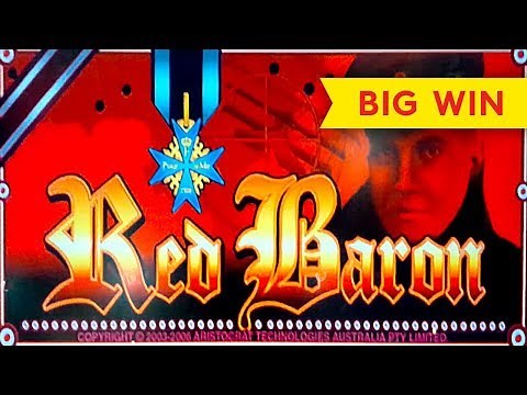 AWESOME RETRIGGER! Red Baron Slot - BIG WIN BONUS!