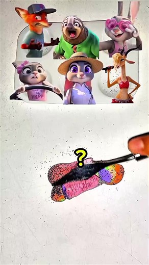 Zootopia Color Mixing Clay, color mixing, Guess the last color #colours​ #zootopia2 #virals