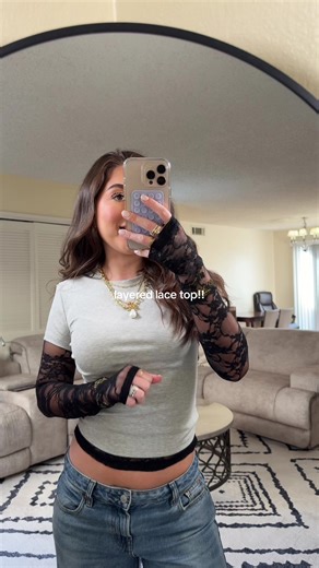 Layered Lace Top: Stylish and Versatile Fashion