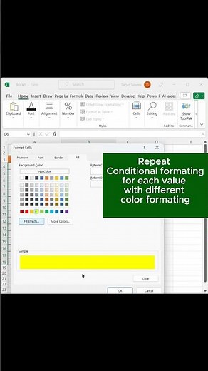 Easily Create An Excel Drop Down List That Changes Cell Colors! #excel #excelinterviewquestions