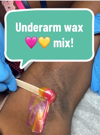 Waxing niecey poohs underarms with Tickled Pink and Golden Allure by Sexy Smooth Wax mixed 💛🩷Can’t wait for my bday!!! Being a Fourth of July baby is always fun 💃🏾#fyp #esthetician #gold #pink #mix #sexysmoothwax #birthday #sale #fourthofjuly #satisfyingvideo #waxing #trending #foryoupage #reelsfacebook | Waxing Queen