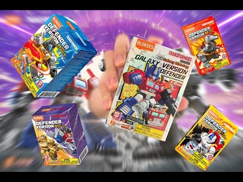 Review the entire set of Blokees Transformers Galaxy Defender Toys Ver 1-5 in 3 minutes