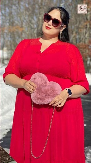 Plus Size Fashion Queen Nikki Apostolou Shows Her Best Looks🔥#plussizefashion #plussizemodel #shorts