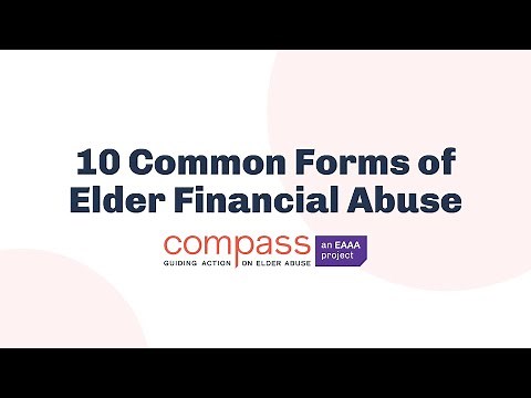 10 common forms of elder financial abuse