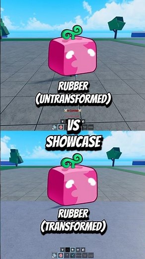 Rubber Transformed vs Rubber Untransformed #bloxfruit #roblox #dispecs #bloxfruits