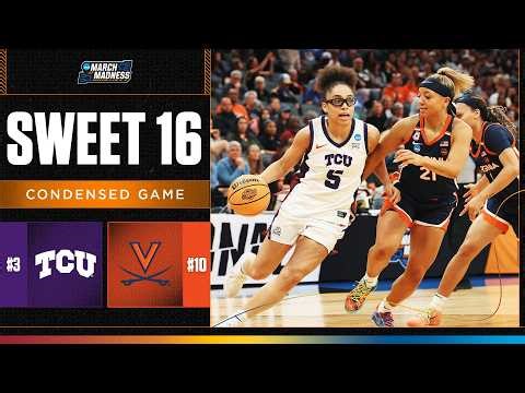 TCU vs. Virginia - Sweet 16 NCAA tournament extended highlights