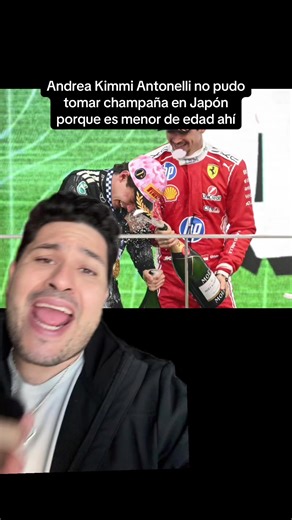 Andrea Kimi Antonelli, el piloto de la Fórmula 1, no pudo beber champaña de verdad en el Gran Premio de Japón de la Fórmula 1 porque en Japón es menor de edad y no puede tomar alcohol, y pues no pudo festejar en la Fórmula 1 como los demás. #F1 #Formula1 #DelBosqueF1 #KimiAntonelli #tiktokdeportes