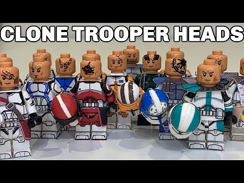 Upgrading my LEGO CLONE FACES with awesome face decals!