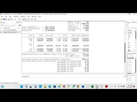 2-STEP GMM using IVREG2 command STATA