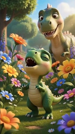 🦖 Baby Dinosaur Can't ROAR! 😂 | Cute Dino Story for Kids | 3D Animated Cartoon