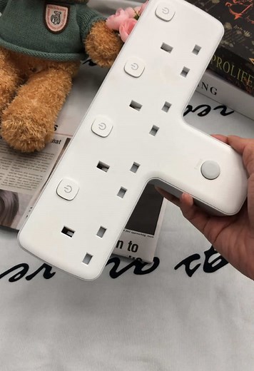 Power strip plug socket extension. #powerstrip #plugsocket #electic #powercable #plugextension #powersocket #Home #office #gamingset #tiktokmademebuyit #spotlight #spotlightfinds #productreview