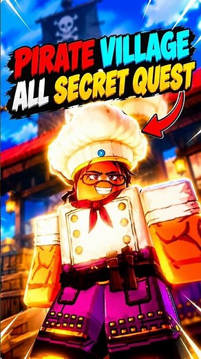 PIRATE VILLAGE ALL SECRET QUESTS FULL GUIDE! #shorts #viral #roblox #bloxfruits #guide