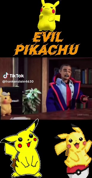 Pikachu turns evil 😂😆🤣