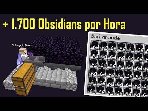 A Melhor e Mais Fácil Farm de Obsidian (+1.700 por hora) | Minecraft JAVA