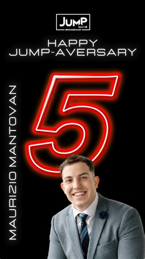 Thank you Maurizio Mantovan for 5 years of being a Jumper! 💥 | Jump Realty Inc, Brokerage