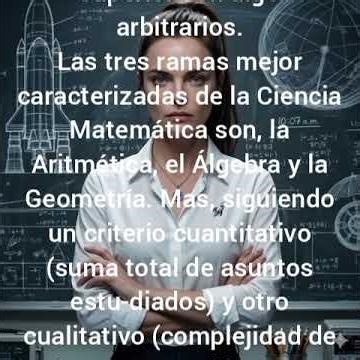 Clasificación de la Ciencia Matemática.