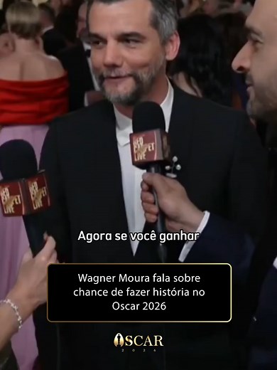 Wagner Moura fala sobre vitória no Oscar 2026