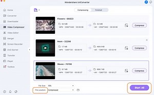 Compress video files