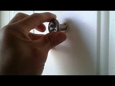 👍🏽 BEST & EASIEST DIY Way To Install A Peep Hole Or Door Viewer On A Metal Door 🏠!!! MUST SEE 👀!!!