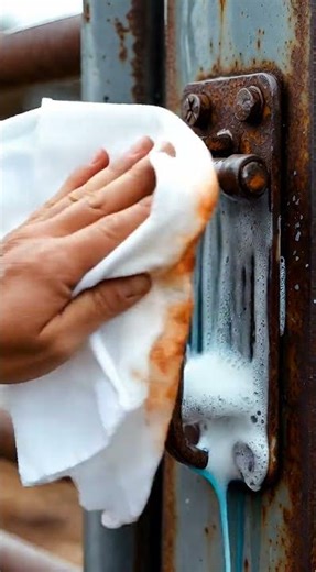 Old Rusty Gate Latch Cleaning | Rust to Shine Transformation