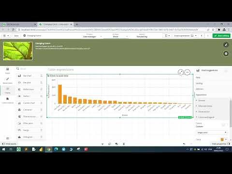 Change colors and customize charts using color expressions in Qlik Sense