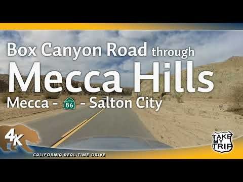 Scenic Drive through Mecca Hills in Southern California - Mecca to Salton City