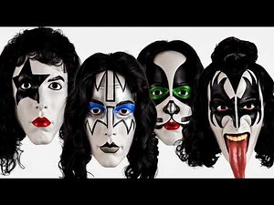 KISS Collectible 2023 Trick Or Treat Studios KISS Deluxe Injection Masks