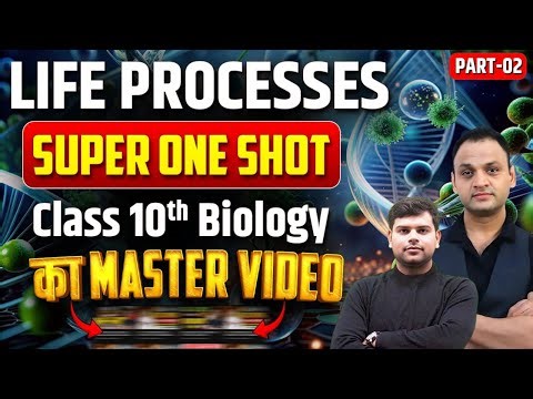 Class 10 Life Processes | Revision in One Shot Video जीवन प्रक्रियाएँ Part-02 NCERT Class10 Biology