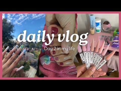 Day 2 in My Life ✨ | Nail Tech Vlog, Pedicure & LA Memories