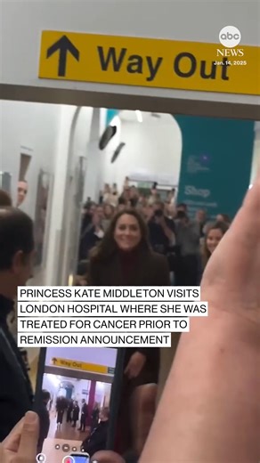 136K views · 1.6K reactions | Kate, the Princess of Wales, greeted well-wishers during a visit to the London hospital where she received treatment as she announced Tuesday that her cancer is in remission, less than one year after sharing her diagnosis. Read more: https://abcnews.visitlink.me/yI_dfo | ABC News | Facebook