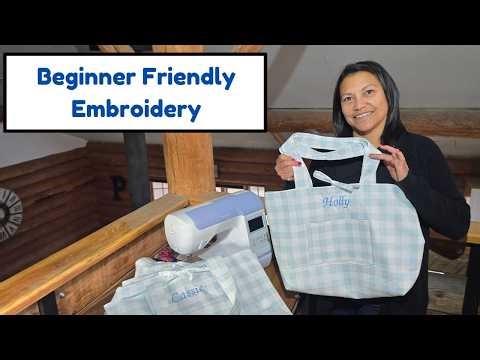 Beginner guide to the Brother PE800 Embroidery Machine. First project tutorial