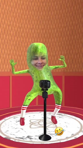 Dancing Humanoid Figure with Unique Stage Setup