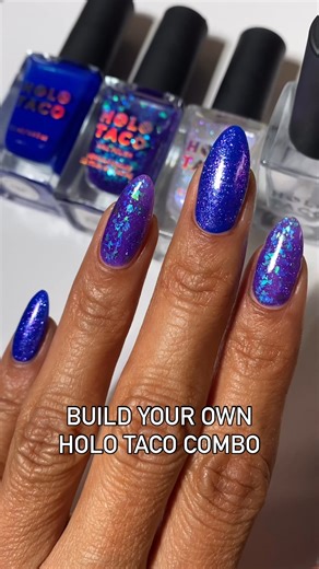 Our Build Your Own Bundle (BYOB) page got a refresh 💅 You can now add a specialty polish ✨ into your own curated polish assortment like this one by @sunbeamnails ☀️ Don't forget to tag us at #holotacocombo so we can see your creations 💡 #holotaco 💿🌮 | Holo Taco