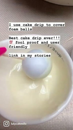 Drip covered foam balls, how to cake balls balloons